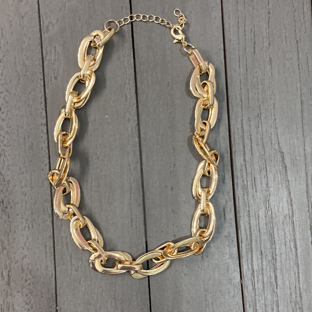 Gold tone fashion link necklace from Lord & Taylor